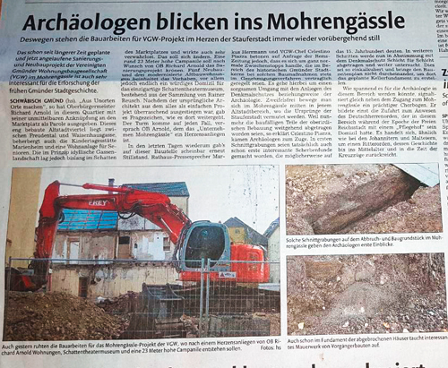 ABBRUCH "MOEHRENGAESSLE - SCHWÄBISCH GMÜND